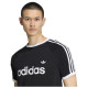 Adidas Ανδρική κοντομάνικη μπλούζα Essentials 3-Stripes Slim Ringer T-Shirt